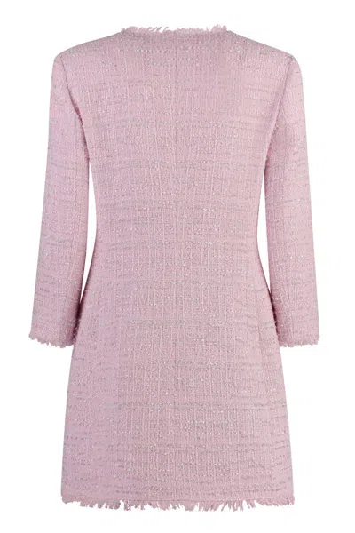 Tagliatore Doreen Blend Cotton Dress In Pink