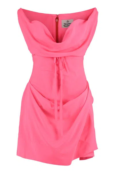 Vivienne Westwood Pink Iwona Minidress In Pink Neon