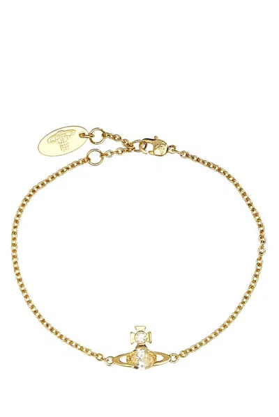 Vivienne Westwood Gold Metal Allie Bracelet In R507
