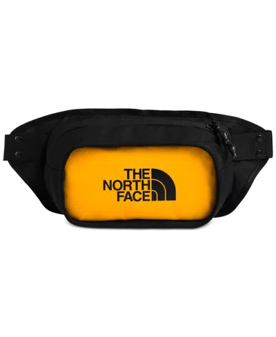 The North Face Men's Explore Water-repellent Logo Hip Pack In Summit Gold,tnf Black