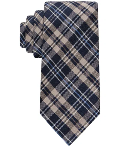 Tommy Hilfiger Men's Classic Plaid Tie In Navy,purple