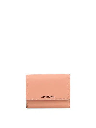 Acne Studios Wallet With Logo In Pink
