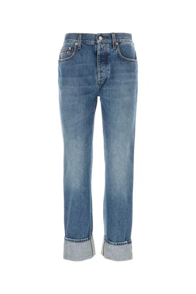 Gucci Cotton Jeans In Blue
