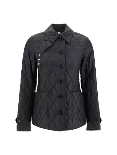 Burberry Down Jackets In Black