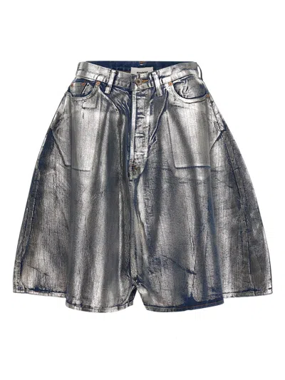 Doublet Shorts In Silver