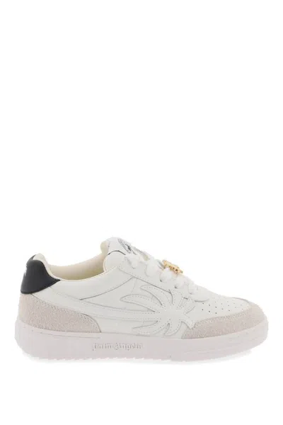 Palm Angels Palm Beach University Low-top Trainers In Bianco