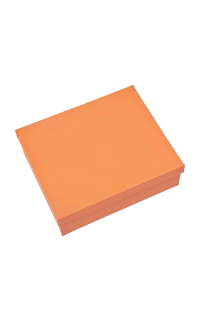 Mh Studios Personalized Angra Leather Box In Orange