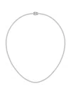 Saks Fifth Avenue Women's 14k White Gold & Lab-grown Diamond Tennis Necklace/5-20 Tcw In 7 Ctw