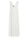 Proenza Schouler Women's Lorna V-neck Midi-dress In Off White