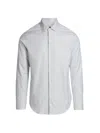 Giorgio Armani Men's Textured Dot Cotton Shirt In Beige