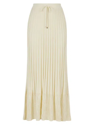 Knitss Women's Lou Rib-knit Maxi Skirt In Sand