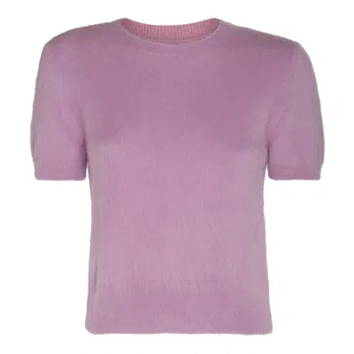Maison Margiela Lilac Wool Blend T-shirt In Pink