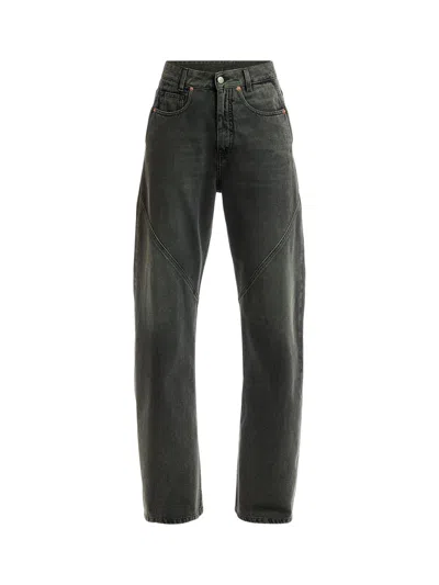 Mm6 Maison Margiela 5-pocket Denim Trousers In Grey