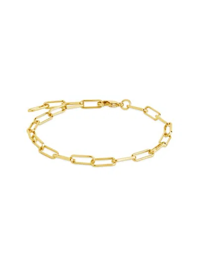 Sterling Forever Women's Sylvie 14k Goldplated Chain Bracelet In Brass