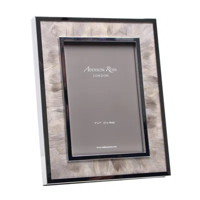 Addison Ross Ltd Duck Feather & Silver Frame In Multi