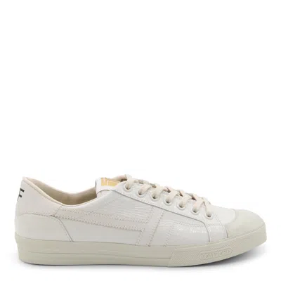 Tom Ford Sneakers In Chalk + Cream