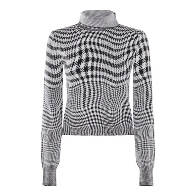 Burberry Sweaters In Monochrome Ip Pttn