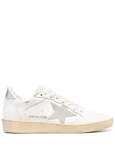 Golden Goose Sneakers In White/ice/silver