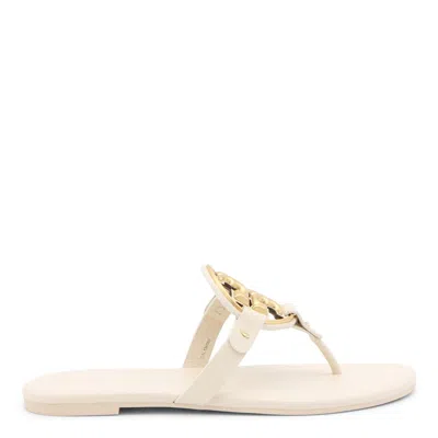 Tory Burch Flat Shoes In New Cream