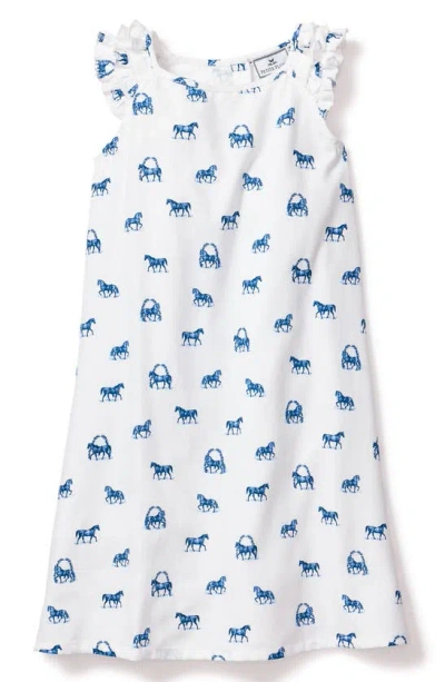Petite Plume Kids' Amelie Equestrian Print Nightgown