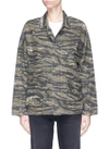 CURRENT ELLIOTT 'The Fatigue' slogan embroidered camouflage print jacket