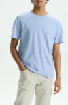 Theory Precise Luxe Cotton Jersey Tee In Powder Blue Melange