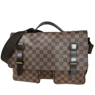 Pre-owned Louis Vuitton Broadway Brown Canvas Shoulder Bag ()