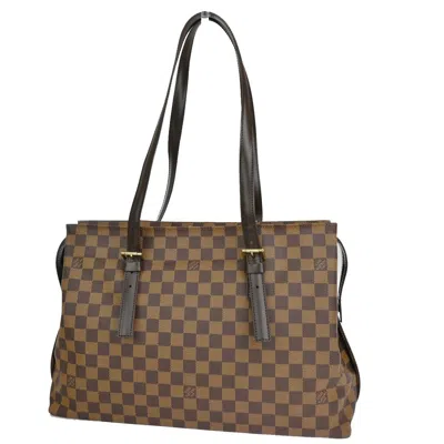 Pre-owned Louis Vuitton Chelsea Brown Canvas Shoulder Bag ()