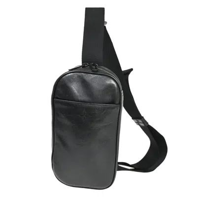 Pre-owned Louis Vuitton Pochette Gange Black Leather Shoulder Bag ()