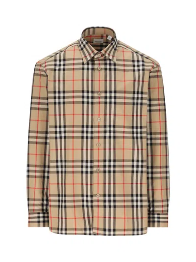 Burberry Shirts In Beige