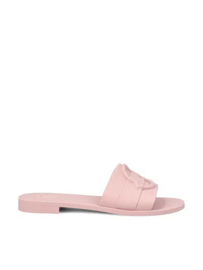 Moncler Sandals In Light Pink