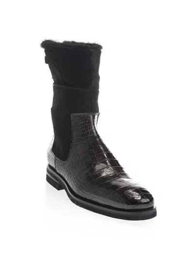 Santoni Boots In Black