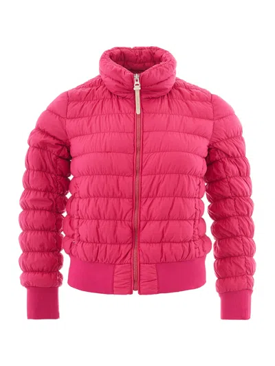 Woolrich Elegant Fuchsia Bomber Jacket - Trendy Women's Women's Outerwear In Fucsia