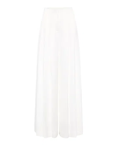 Aje Estrade Pleated Pant In White