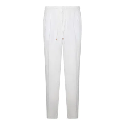 Brunello Cucinelli White Linen Pants