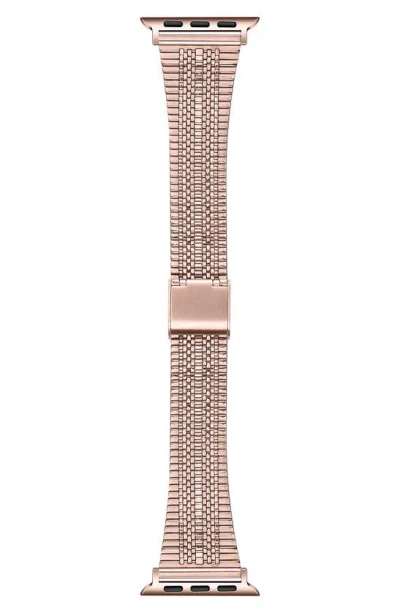 The Posh Tech Eliza Stainless Steel Apple Watch® Watchband In Rose Gold
