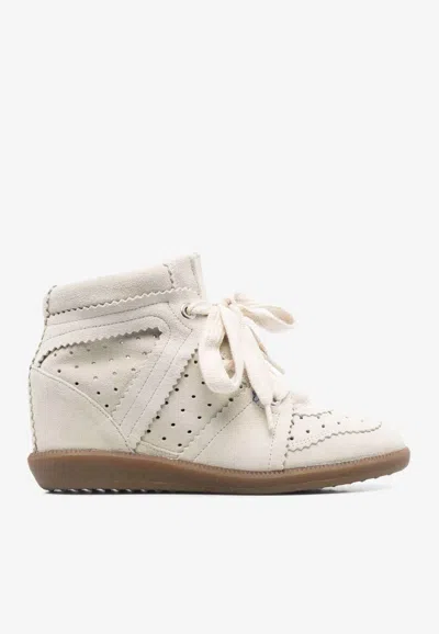 Isabel Marant Bobby Suede Trainers In White