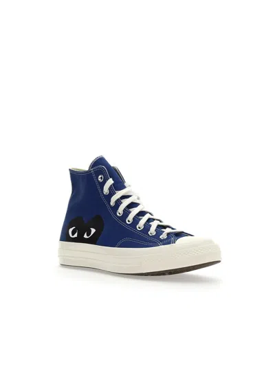 Comme Des Garçons Play Sneakers In Blue