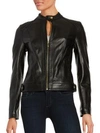COLE HAAN WOMEN'S QUILTED ITALIAN LEATHER JACKET,0400092692358