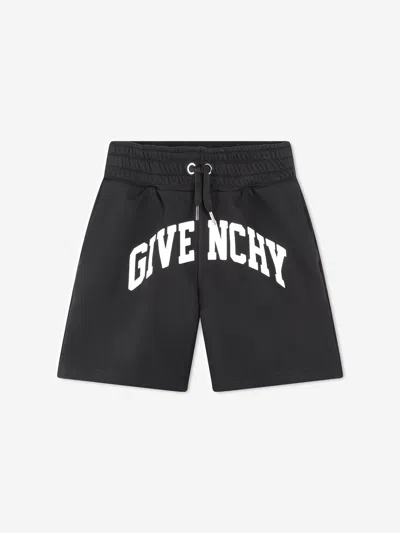 Givenchy Kids' Logo-print Track Shorts In Black