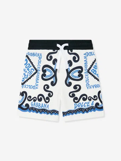 Dolce & Gabbana Babies' Logo-print Cotton Shorts In Multicoloured