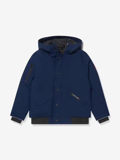 Canada Goose Kids Rundle Arctic-tech Bomber Jacket, Navy, Bomber In Blue