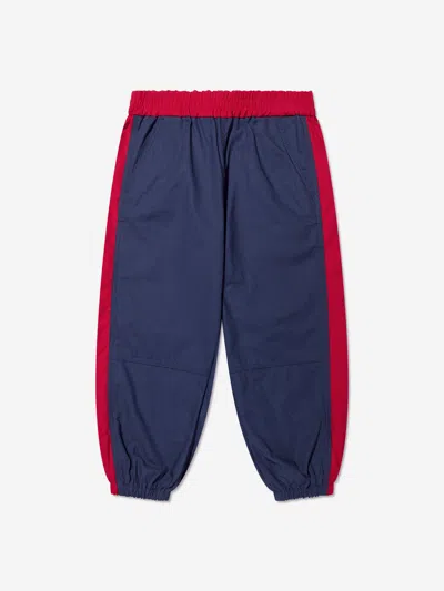 Gucci Baby Cotton Jogging Pant In Blue