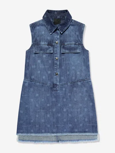 Givenchy Kids Denim 4g Dress (4-12+ Years) In Blue