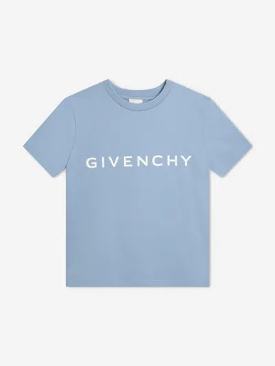 Givenchy Kids' Logo印花棉t恤 In Pink