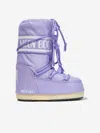 Moon Boot Kids' Icon Tall Nylon Snow Boots In Purple