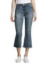 CURRENT ELLIOTT Distressed Denim Cropped Jeans,0400095308505