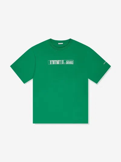 Dolce & Gabbana Kids' Dg Vibe-print Cotton T-shirt In Green