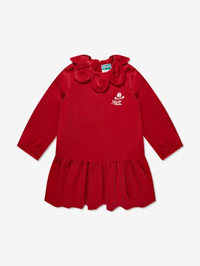 Kenzo Babies'  Kids Girls Red Festive Dress