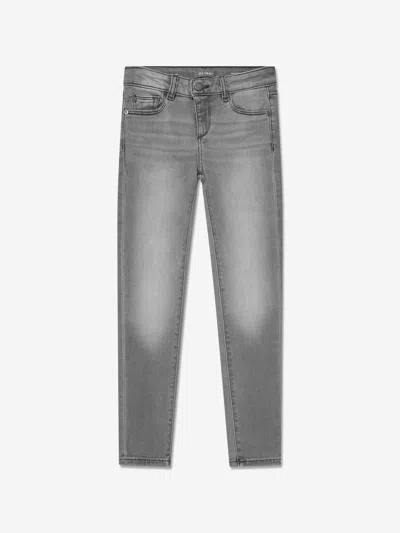 Dl1961 Kids' Chloe Skinny-cut Jeans In Grey